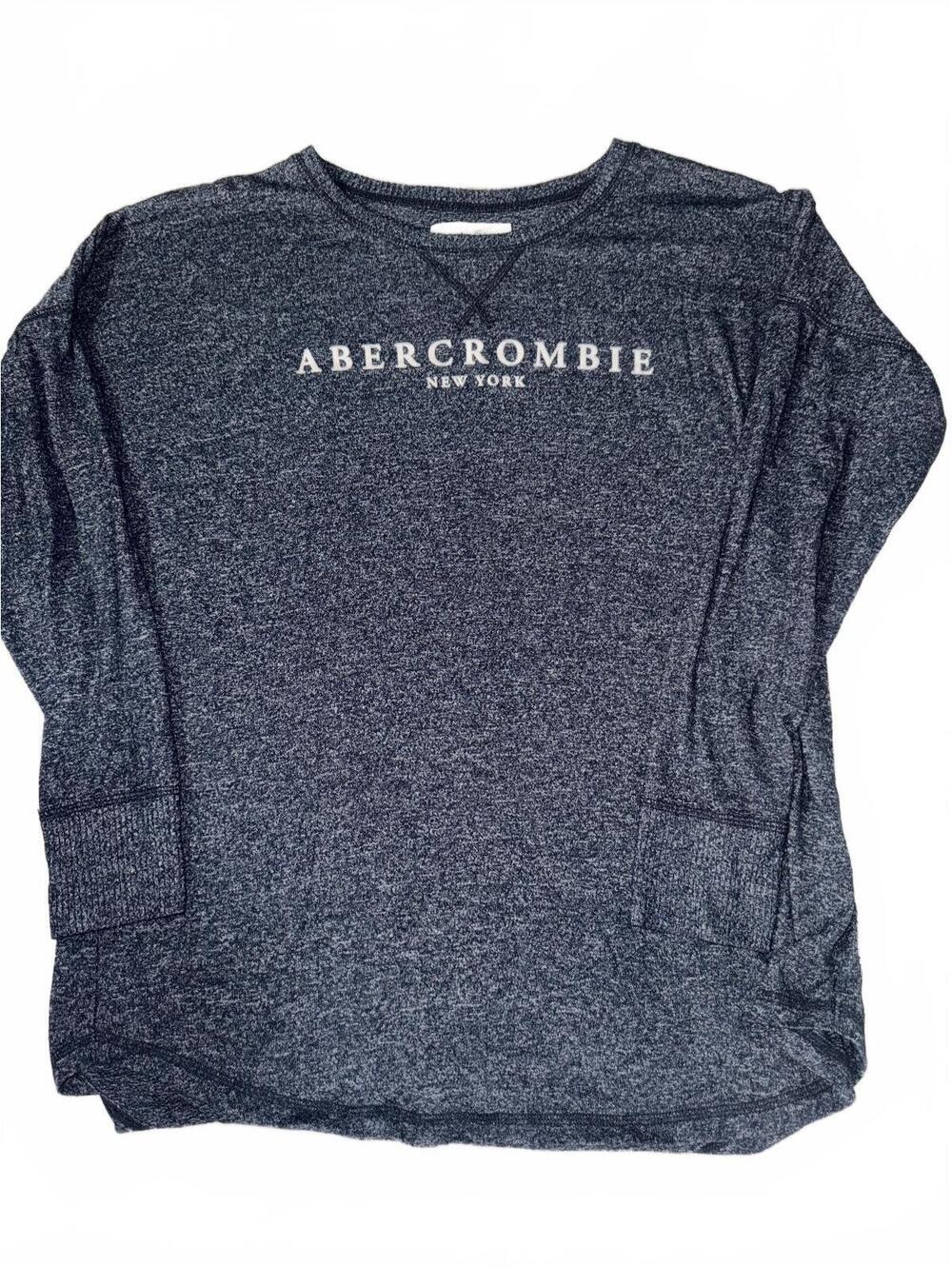 Abercrombie & Fitch Soft & Cozy XL Navy Blue Long Sleeve Shirt